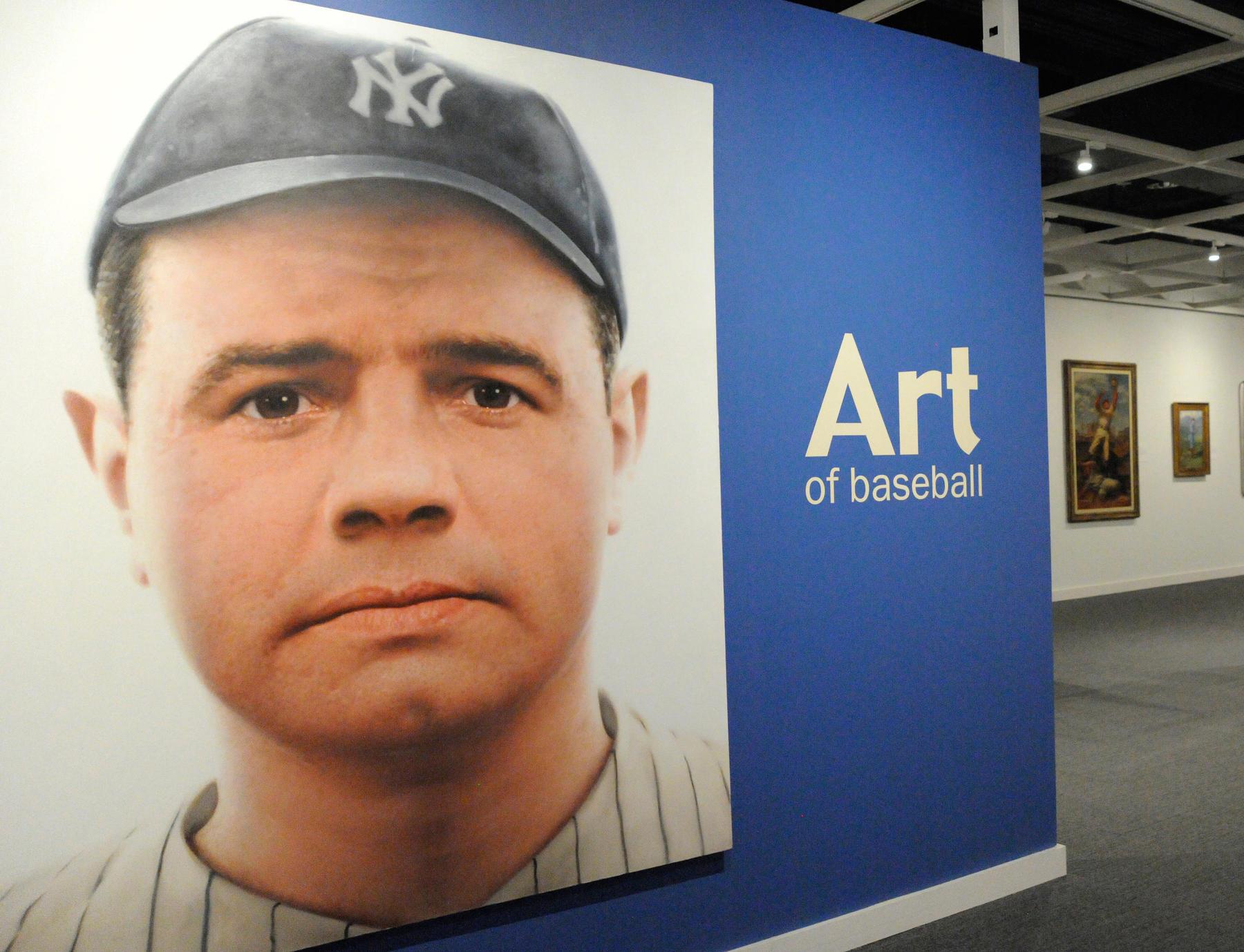 Babe Ruth Portrait featured in The National Baseball Hall of Fame